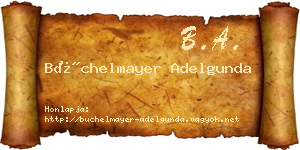 Büchelmayer Adelgunda névjegykártya